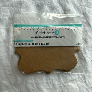 Celebrate It Peel & Stick Writeable Labels 20pc
